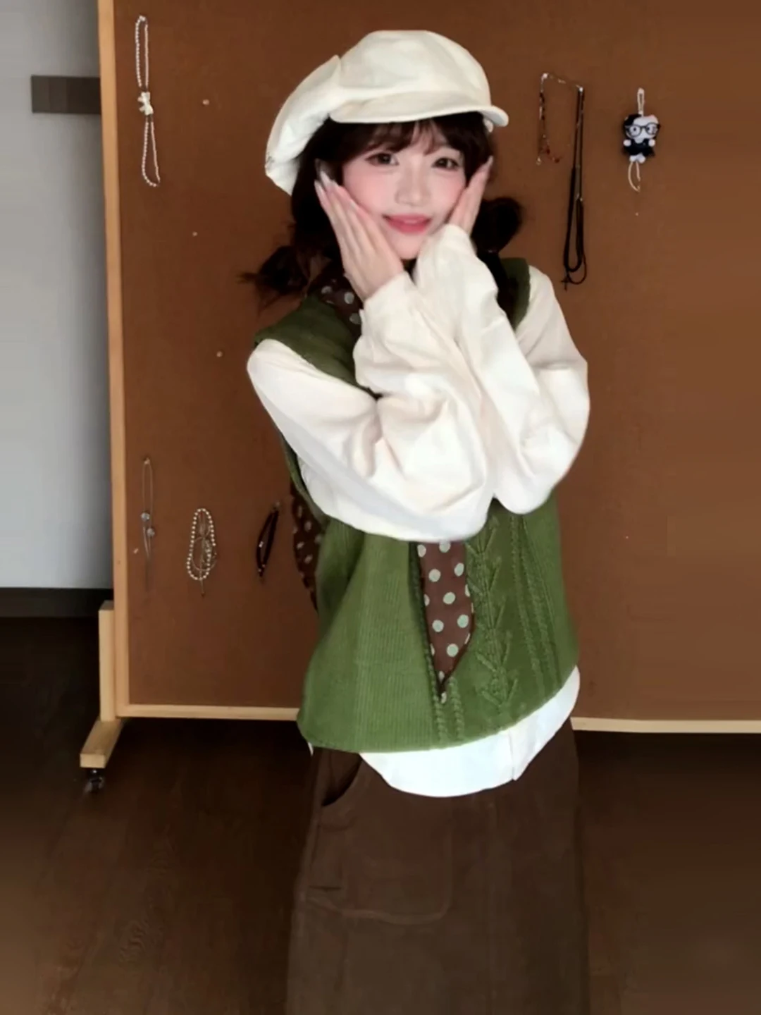 Maglione Lavorato a Maglia per Donna, Casual, Collo Tondo, Stile Giapponese Retrò, Moda Autunnale