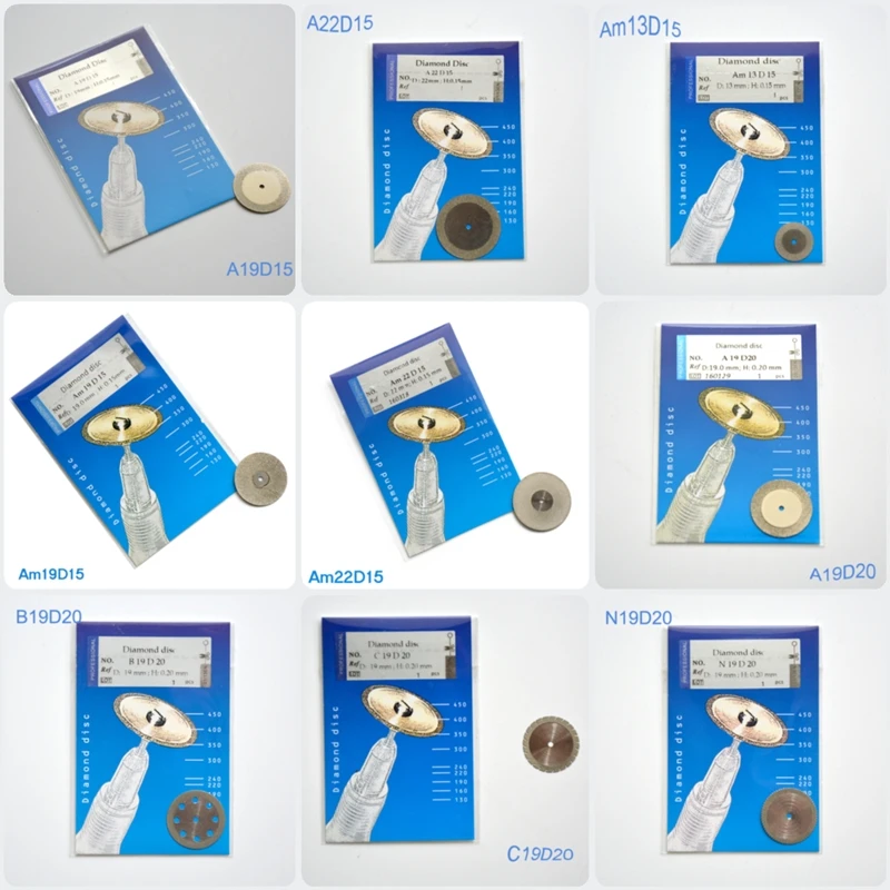 

20 шт./лот, стоматологический алмазный диск для полировки, двусторонний, ультратонкий/тонкий/твердый