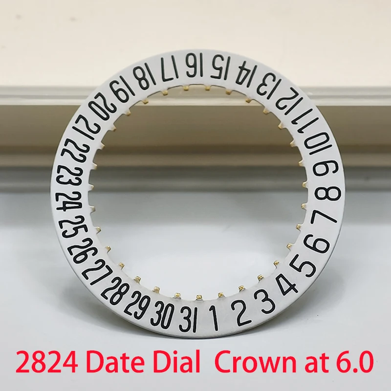 

2824 Movement Date Wheel Dial Gold Black White Wheel Fit 2824 Automatic Mechanical Movement Day Date at 3.0/6.0