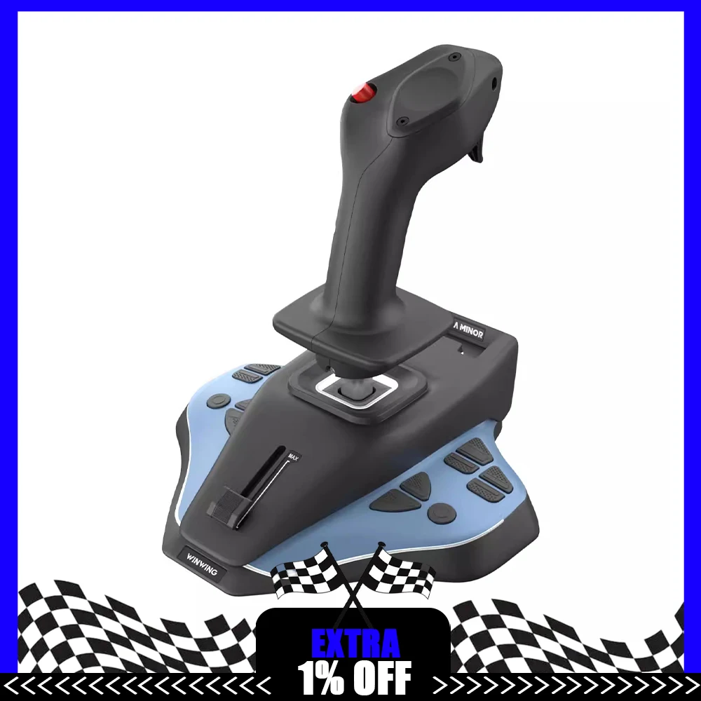 WINCTRL Ursa Minor Simulated Flight Handle Enhance Experience Level Dynamic Vibration Motor Game Handle 320 Club Head For Gifts