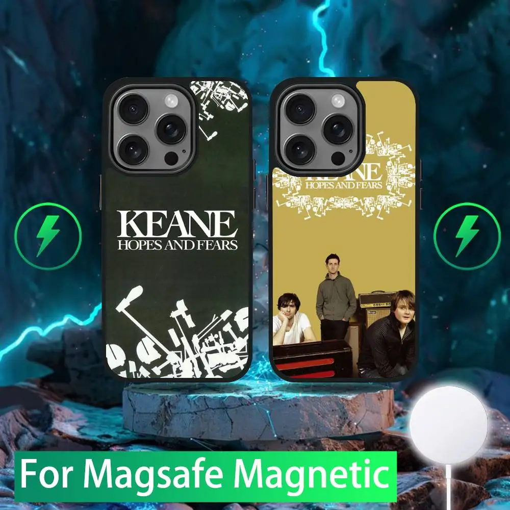 

Band K-Keane Rock Phone Case For iPhone 16,15,14,13,12,11,Pro,Max,Plus,Mini,SE New Magsafe Magnetic Wireless Charging