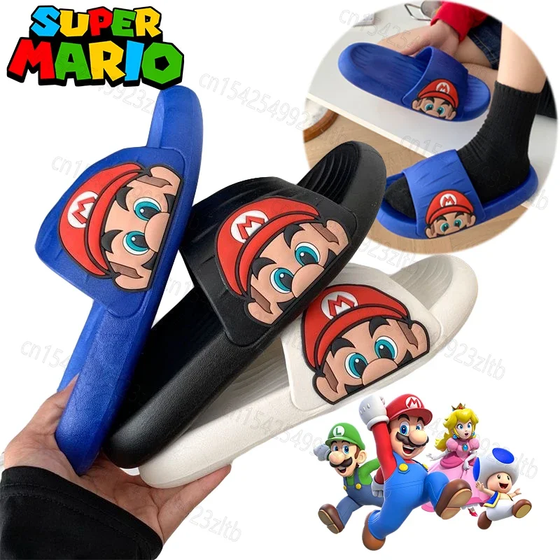 

Game Super Mario Slippers Cute and Comfortable for Man Women Boys Girls Bathroom Breathable Non-slip Shoes Outer Wear Slippers