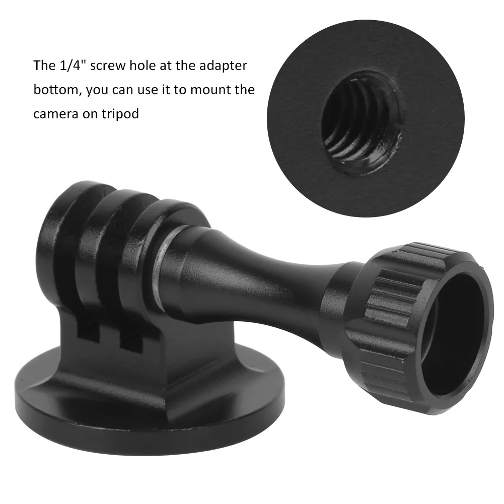 Adaptor For GoPro Action Camera Accessory For GoPro Action Camera Adaptor with Nut Aluminium Alloy Mounting Installation Base