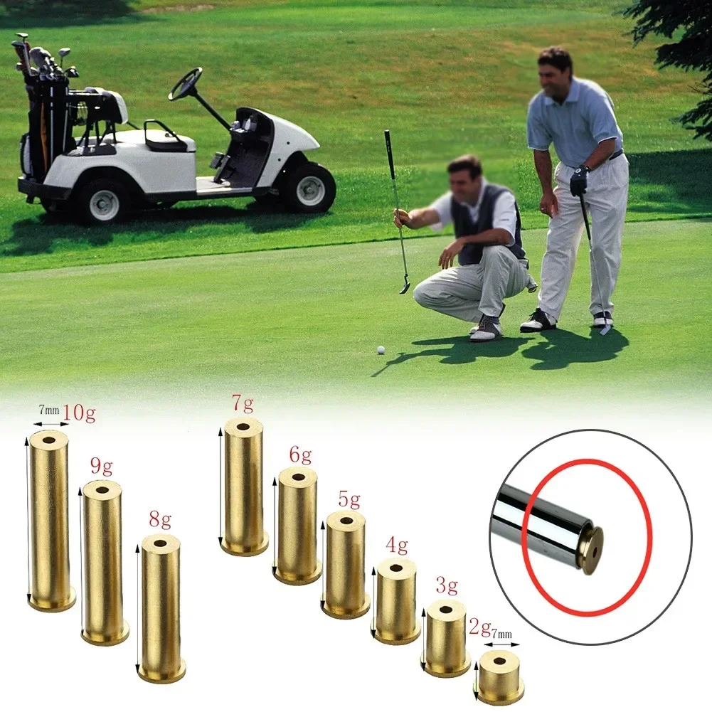 

1/3Pcs Golf Club Brass Shaft Tip Swing Weights For Steel Iron Shafts Steel Wood Shafts Golf Accessories Parts 1g-10g