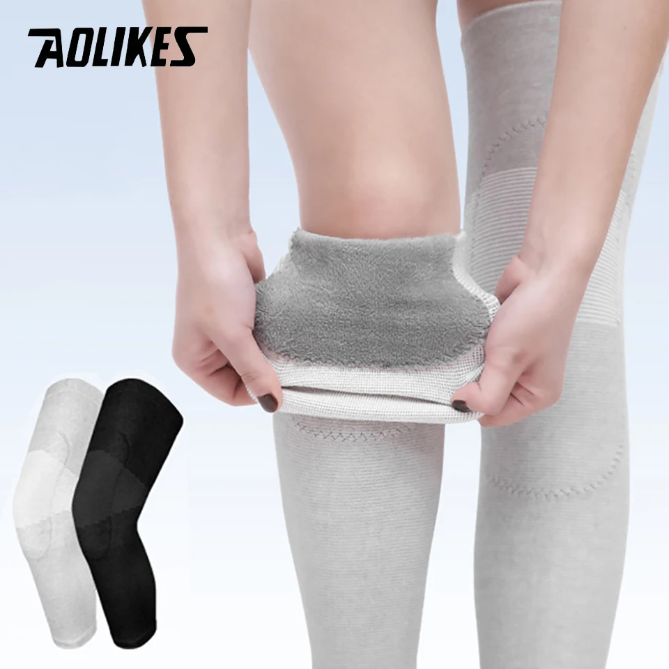 GTUBIKE 1 Paar Winter-warme Kniegelenkschmerzen, Arthritis-Knie, atmungsaktiv, elastisch, winddicht, Knieschützer für Damen und Herren, Kniepolster für kaltes Bein