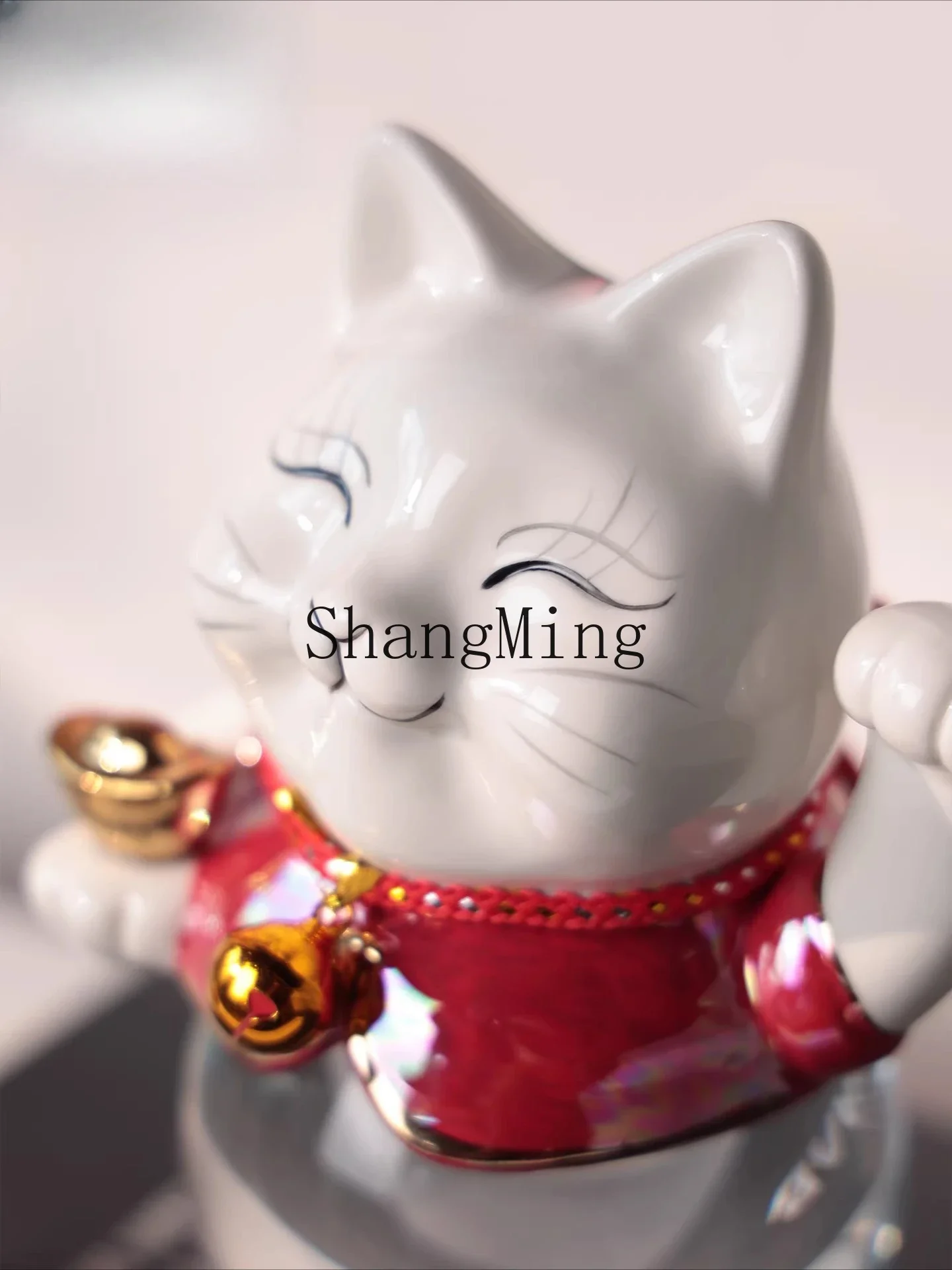 

CLL Lucky Cat Home Entry Wangzhai Ornament Living Room Entrance Desk Niche Art Decoration