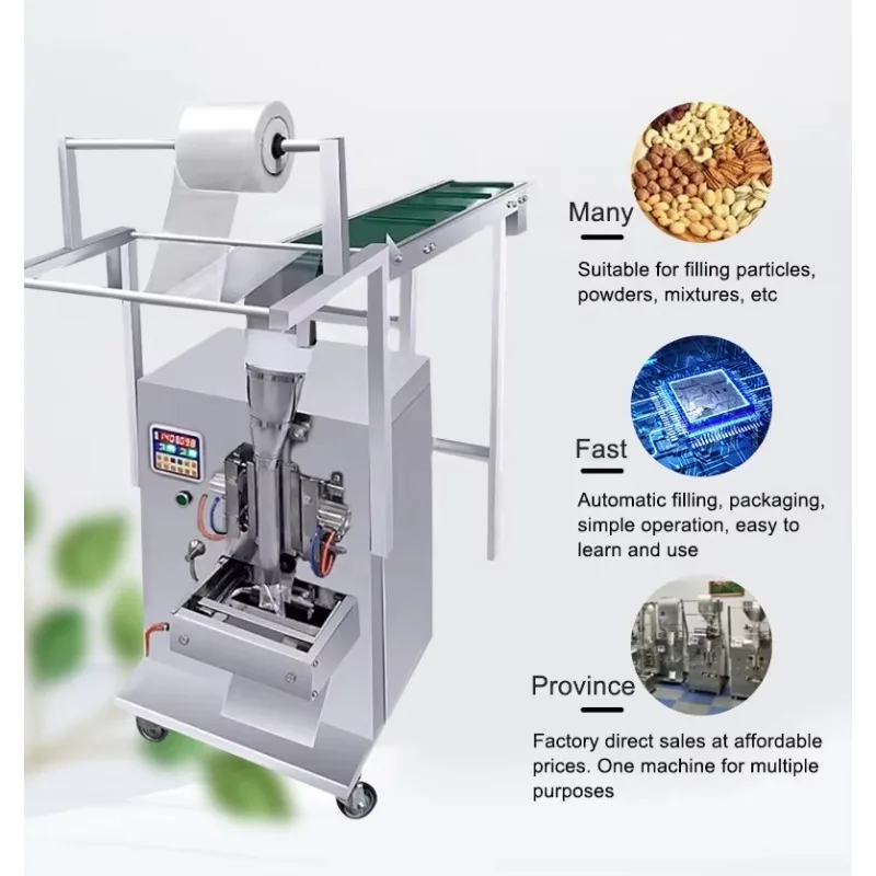 Gold Seller Small Vertical Packing Machine Bag Ice Candy Grain Spare Parts Beans Dried Fruit Pop Corn Granule Packing and Fillin
