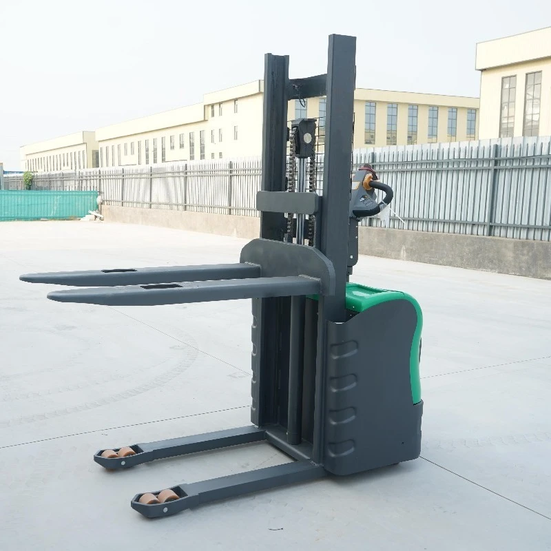 2025 New Design Electric Lifting Pallet Stacker Walkie Type Forklift Truck Hot Sale for Machinery Repair Shops