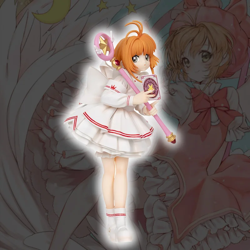 22 centimetri Card Captor Sakura Gk Infermiera Vestiti 1st Magia Kinomoto Sakura Anime Figure Decorazione Del Desktop Bellezza Ragazza Modello Giocattoli Regali