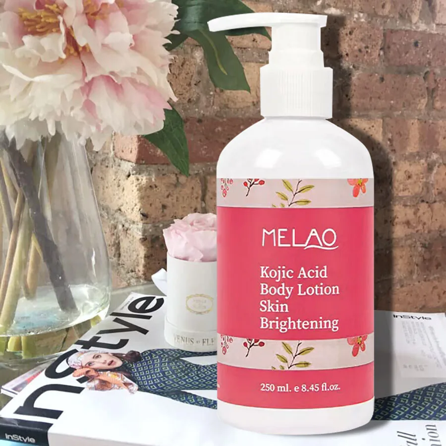 MELAO KOJIC ACID BODY LOTION Skin Brightening Daily Moisturizer & Glowing Skin, Boost Hydrating