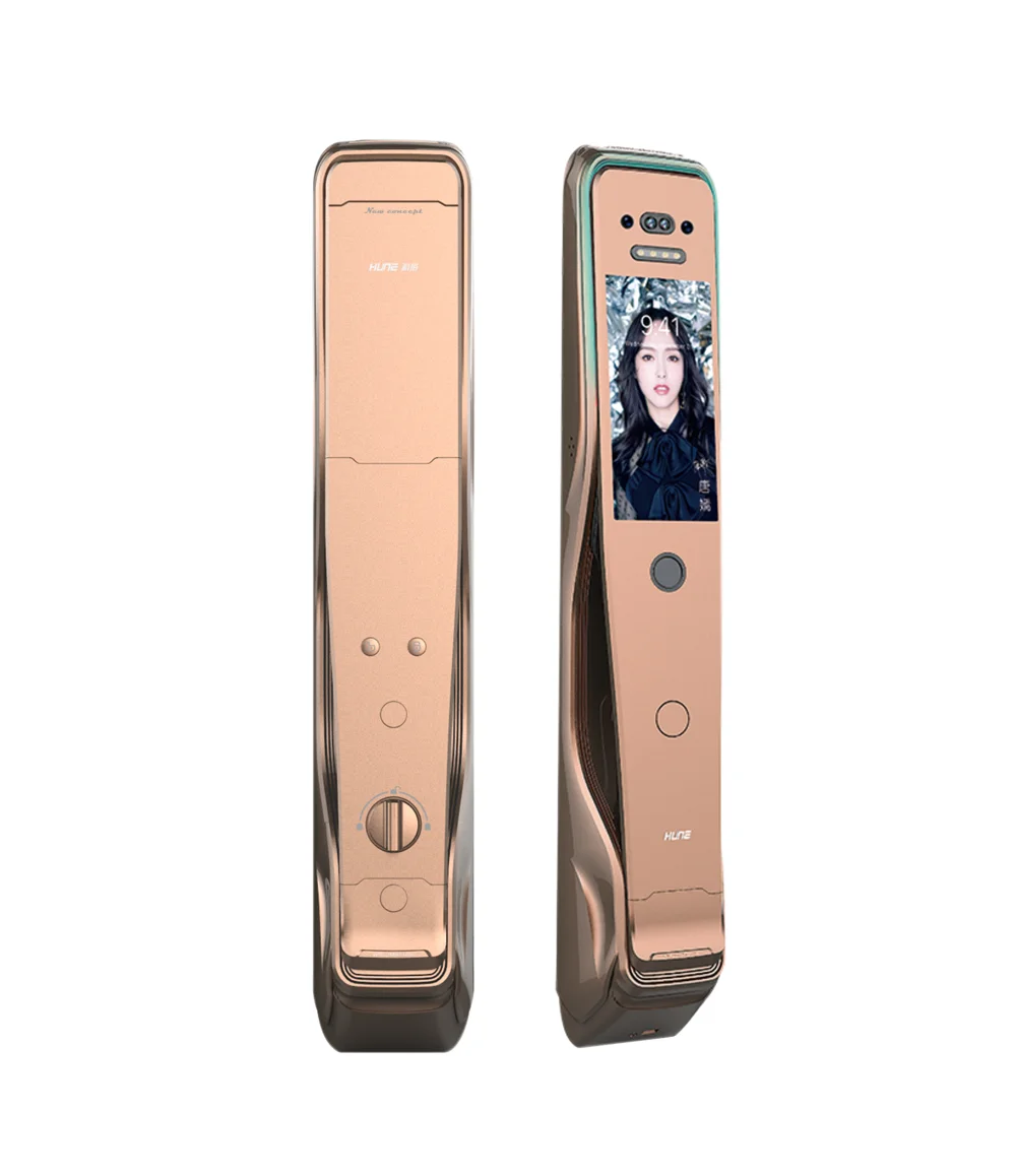 HUNE Face Recognition Door Unlock Biometric Palmprint Fingerprint Keyless Door Lock Digital