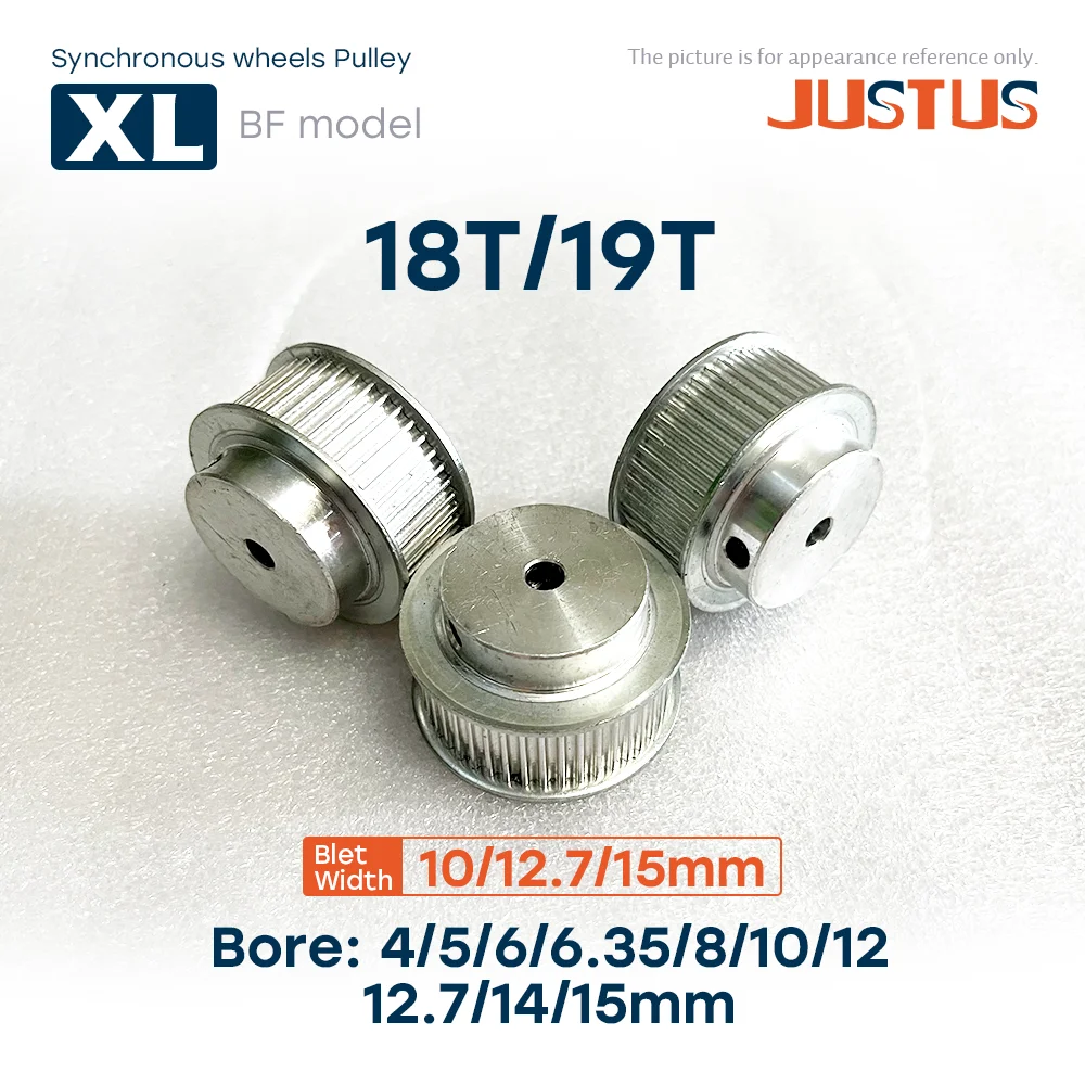 

18T 19T XL Synchronous Timing Pulley Bore 4mm to 15mm for Width 10mm 12.7mm 15mm Belt XL 18T 19T Timing Pulley