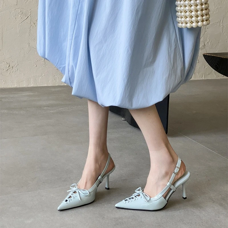 

New Women Shoes Exquisite French Style High Heeled Sandals for Woman Sexy Hollowed Out Casual Shoes Designer Shoes Zapatos Mujer