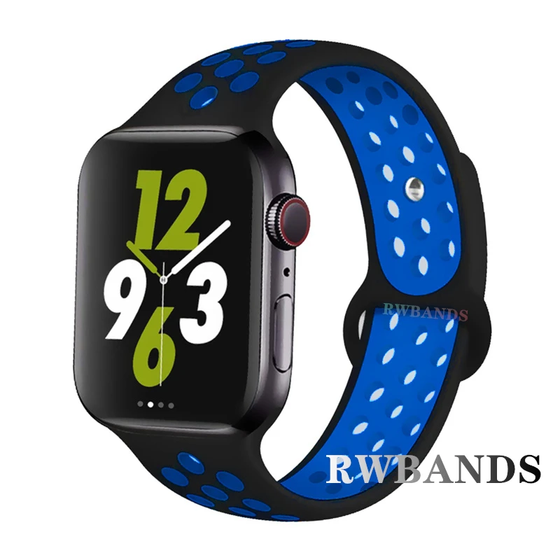 Sport Strap for Apple Watch Band 46mm 44mm 40mm 42-38-41mm 45mm Breathable Bracelet iWatch Series 10 9 8 7 6 SE 5 3 Ultra 2 49mm