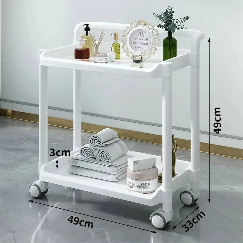 عربات تنظيم عربة صالون قابلة للطي تخدم الشعر التمديد ديكور الجمال الأثاث المهنية المنظم عجلات البلاستيك #6