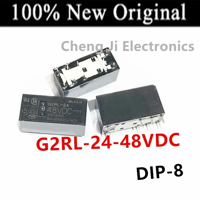 5-10PCS/Lot   G2RL-24-5VDC 、G2RL-24-12VDC 、G2RL-24-24VDC 、G2RL-24-48VDC    DIP-8    New Original Electromagnetic Relay   DC24V