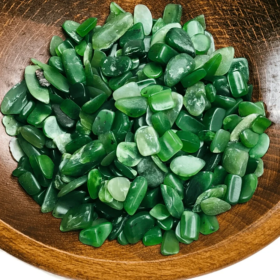 Natural Green Jasper Chip Irregular Green Jasper Gravel Healing Crystal Stone For Jewelry Making Aquarium Vase Filler Home Decor