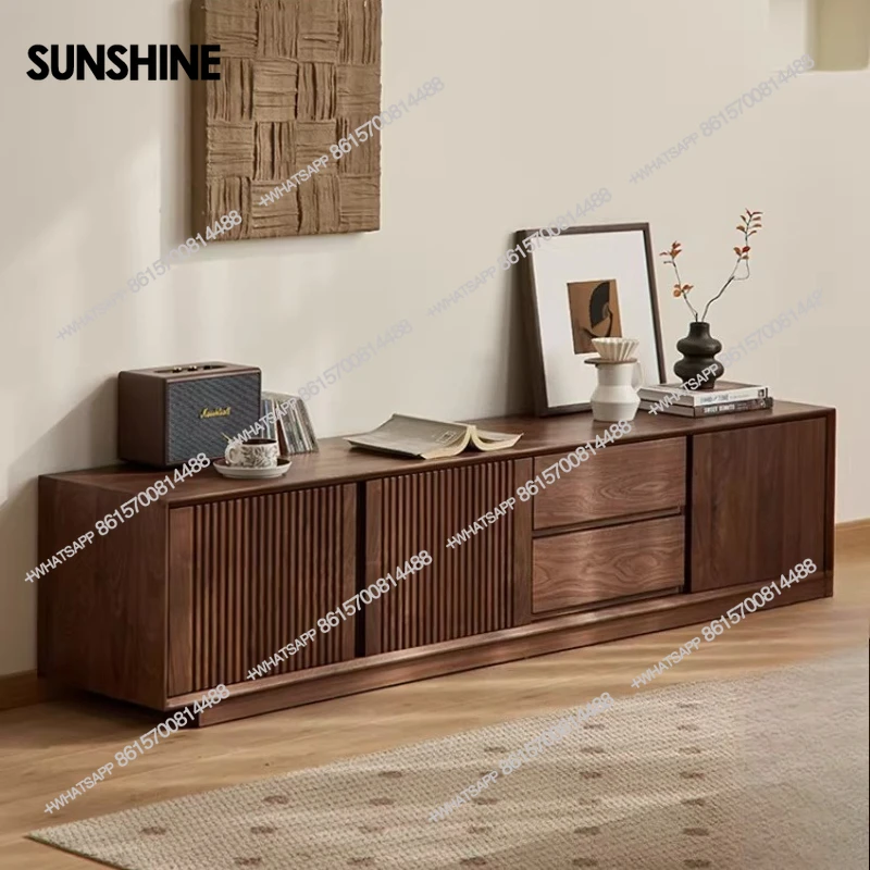 

Nordic simple all-solid wood floor-to-ceiling cabinet household living room locker