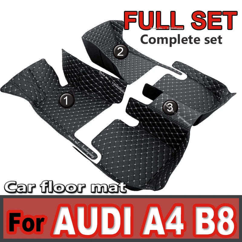 

Car floor mats forAUDI A4 B8 Avant 2010 2011 2012 2013 2014 2015 2016 Interior Details Car Accessories Carpet