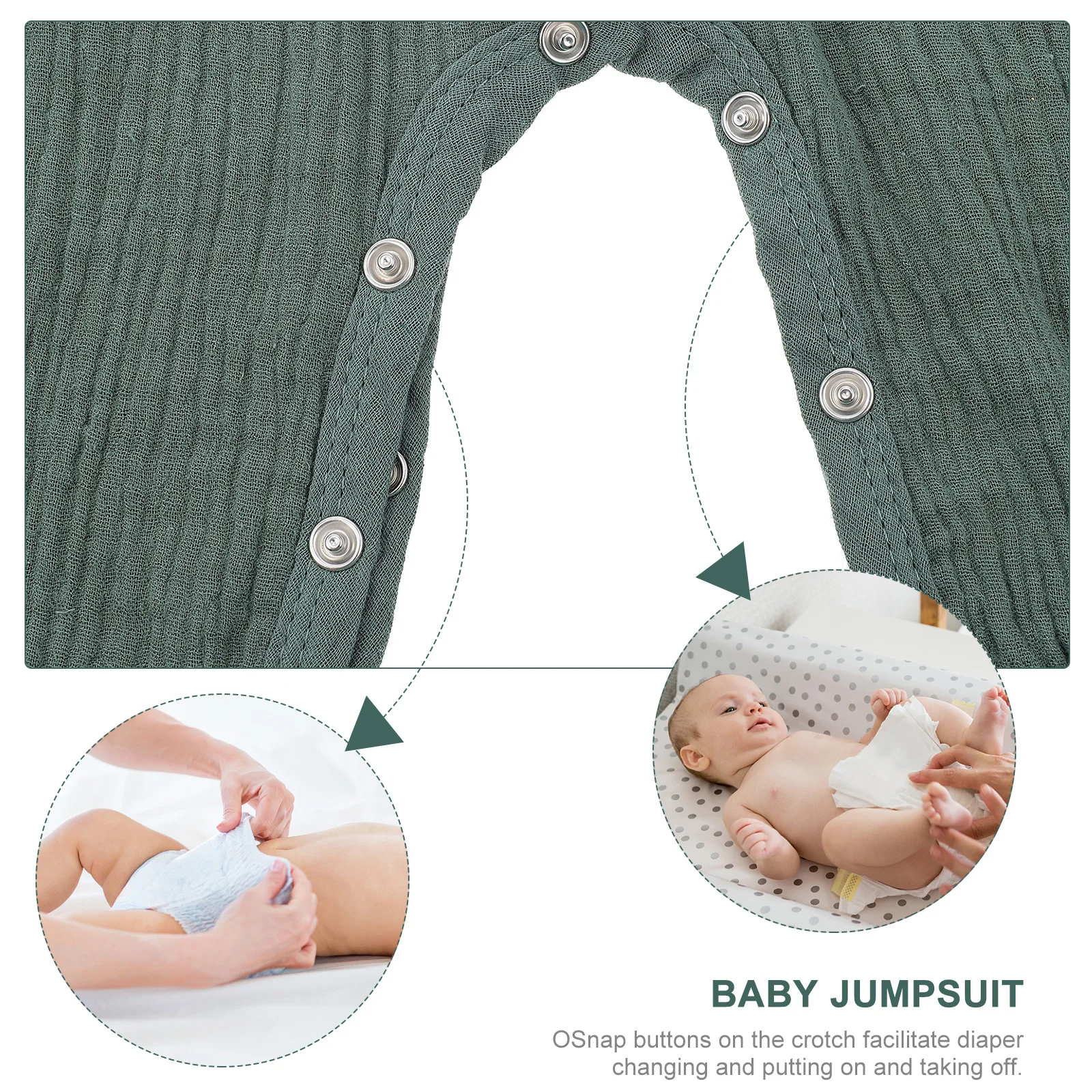 

1Pcs Pure Color Baby Jumpsuit Cotton Summer Newborn Sleepwear Lightweight Breathable Outfit Summer Baby Jumpsuit