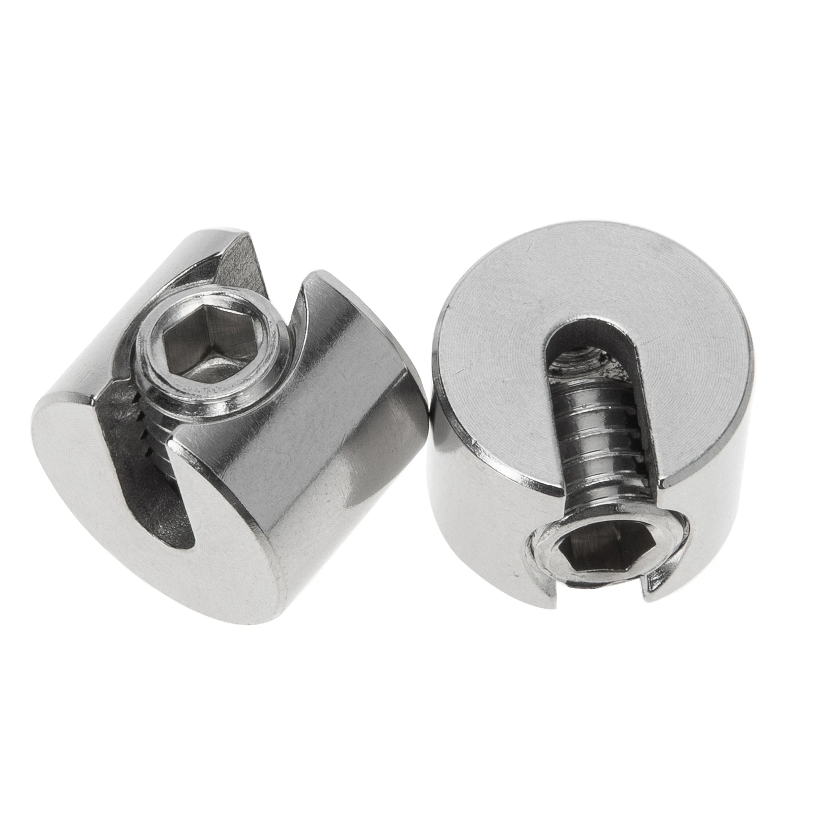 

2pcs Wire Clamp Cable Clamp For Wire Rope Cable Clips 316 Stainless Steel M4x2 Rust Resistant Gardening Fastener