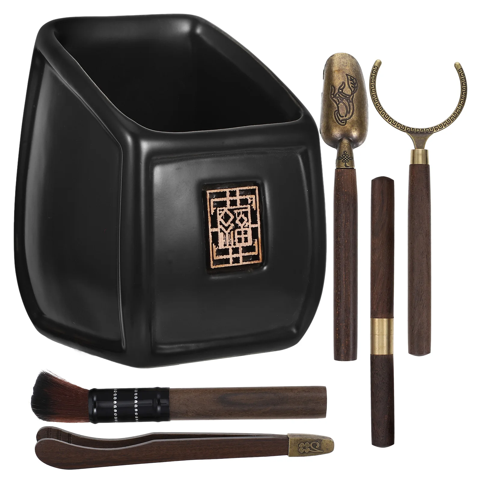 

1 Kung Fu Accessories Set Pot Tea Ceremony Tools Strong Safe Easy Clean Chic Design Gift Tea Lovers Chinese New Year