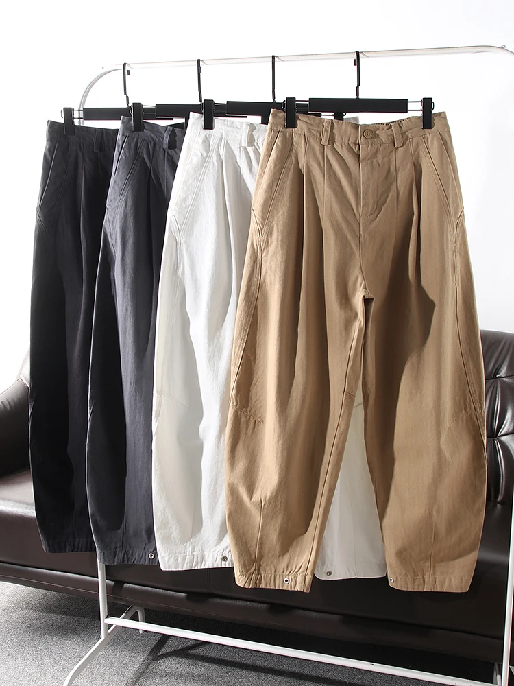 

Мужские брюки в стиле ретро: свободные, широкие, прямого кроя, повседневные, весенние, модные, классический городской стиль