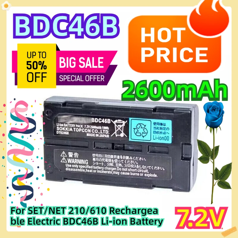 For SET/NET 210/610 Rechargeable Electric BDC46B 7.2V Li-ion Battery