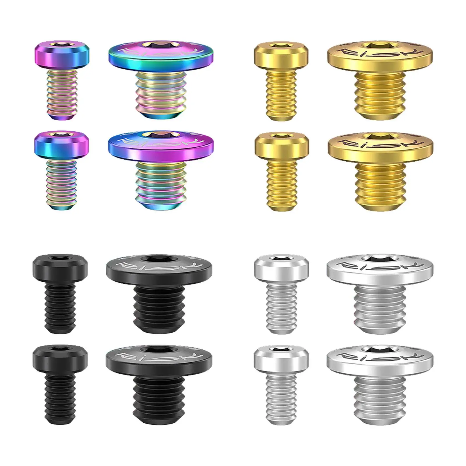 4x Bike Oil Cylinder Cover Screws Adult Repair Bicycle Accessories Replacement