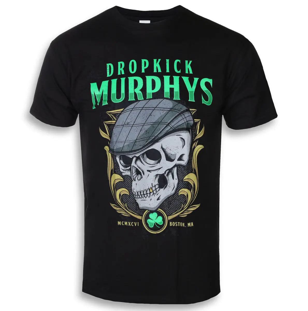 Camiseta con estampado de calavera de Dropkick Murphys, 100% algodón, Unisex, novedad de verano, camiseta clásica Retro de banda