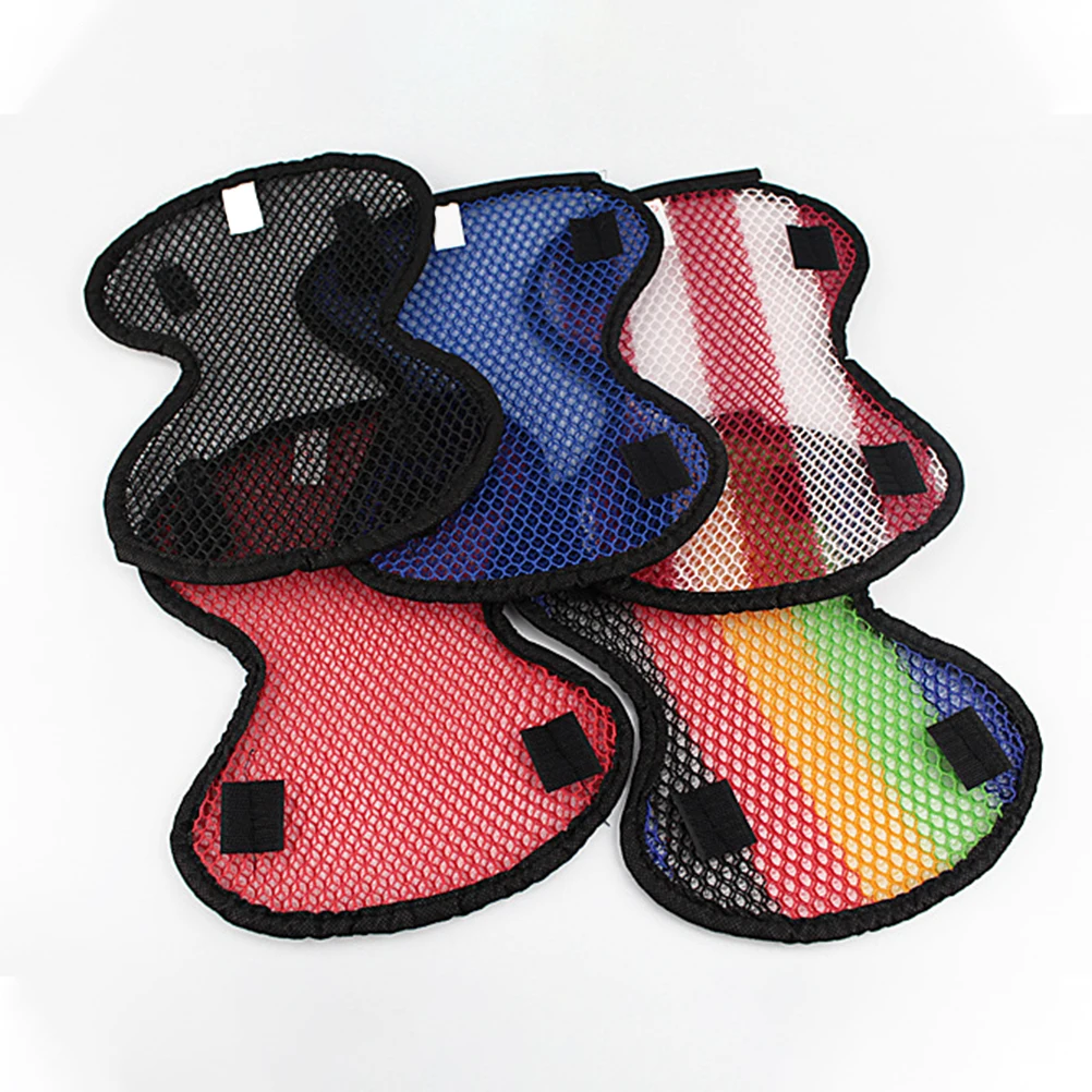 

2 Pcs Liner 3d Honeycomb Bike Pad Safety Inner Lining Electric Bicycles Black Riding Cushion Motorcycle Breathable