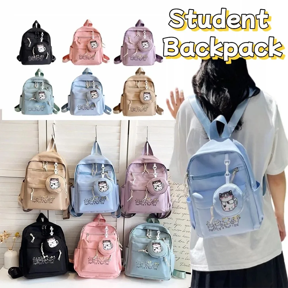 Lightweight Students School Bags Waterproof Zipper Closure College Student Backpack Adjustable Straps Comfortable