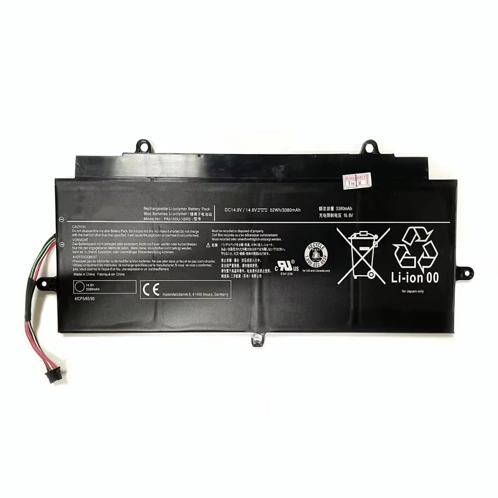 PA5160U-1BRS 52Wh 3380mAh 14.8V Laptop Battery For Toshiba KIRAbook 13 KIRA-10D KIRA-101 KIRA-102 KIRA-AT01S