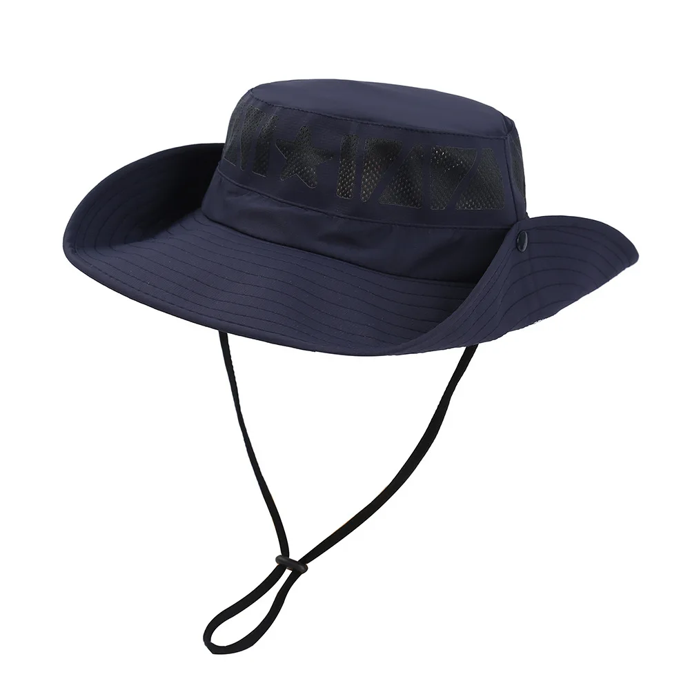 Summer Men's Hats Fashion Sunscreen Visor, Breathable Travel Outdoor Sun Hat Hiking Basin Hat Bucket Hat