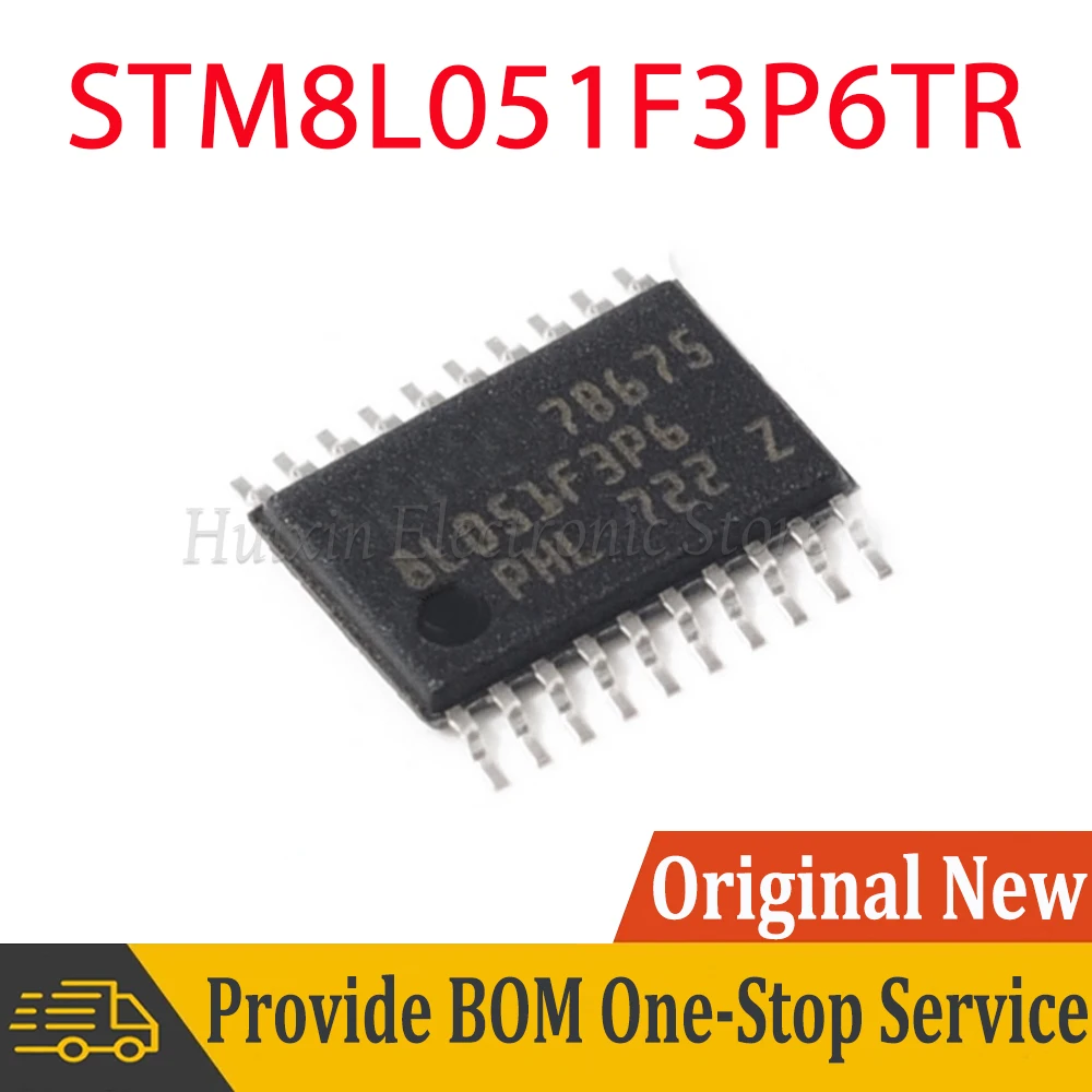 

1-5pcs STM8L051F3P6TR TSSOP-20 STM8L051 STM8L051F3P6 TSSOP20 16MHz 8KB Flash 8bit Microcontroller MCU IC New Original