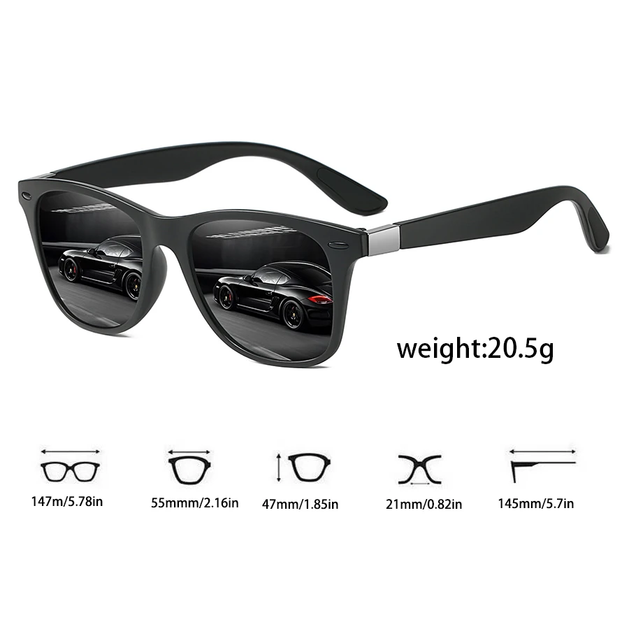 أزياء خمر برشام الديكور مربع النظارات الشمسية الرجال النساء الصيد القيادة رجل العلامة التجارية الفاخرة مصمم نظارات شمسية UV400 نظارات