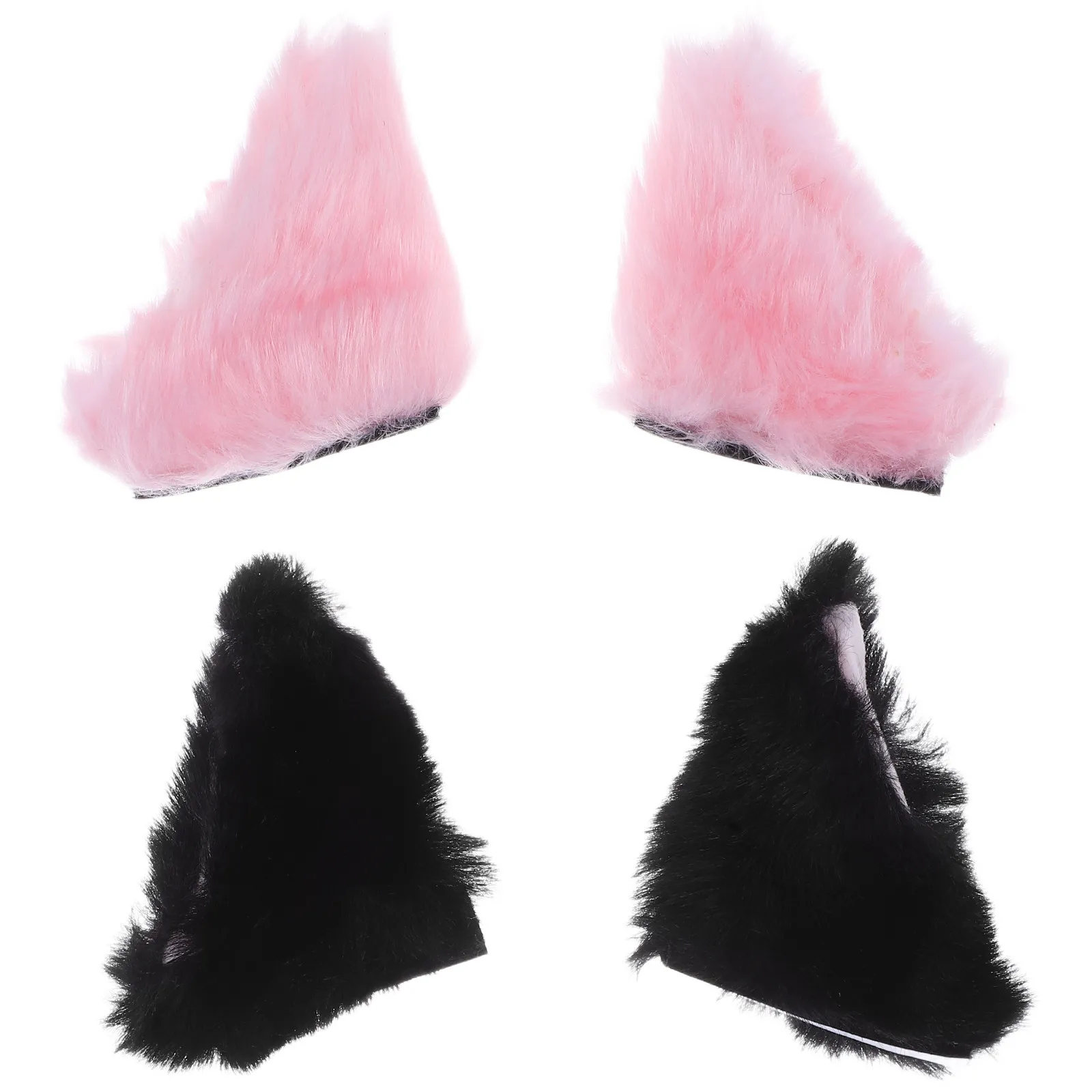 

2Pairs Decorations Cat Ears Cute Kitten Attachments Soft Horns Motorcycle Electric Bike Scooter Accessories