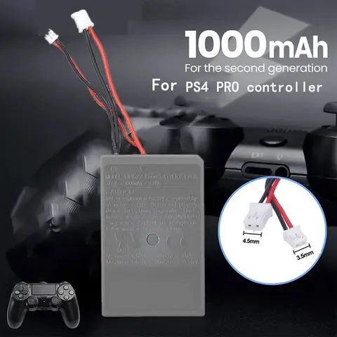 소니 슬림 LIP1522 Dualshock 4 V1 V2 무선 컨트롤러 플레이 스테이션 게임 패드 1000mAh 용 충전식 배터리 PS4/PS4 Pro