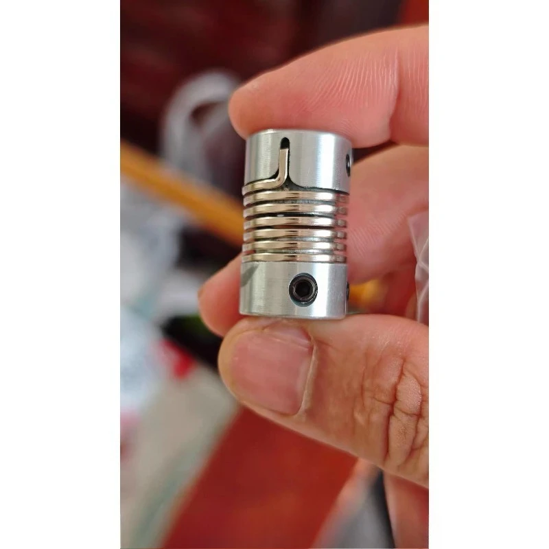 Spring coupling encoder stepping servo motor elastic large torque thread flexible coupling bellows M5 bolt