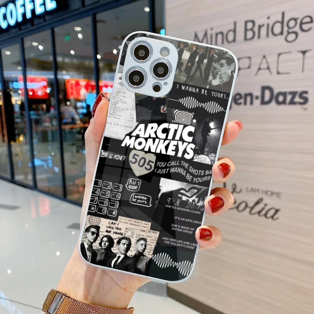Arctic Monkeys Mobile Cell Phone Case for iPhone 15 14 13 12 11 Pro Max X XR XS 8 7 Plus Liquid Glass Phone Cover Funda image 6