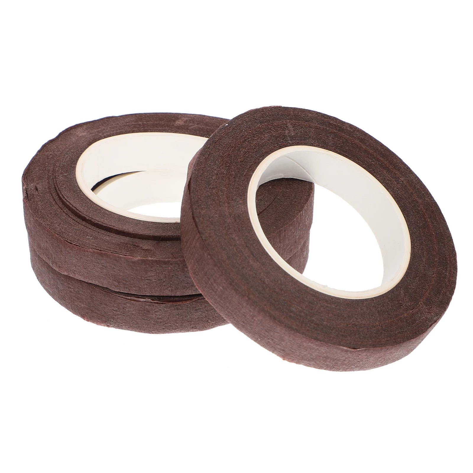 3Pcs Adhesive Floral Tapes Crepe Paper Colorfast Strong Stretchable for Flower Arrangement Wedding Bouquet Stem Wrapping Crafts