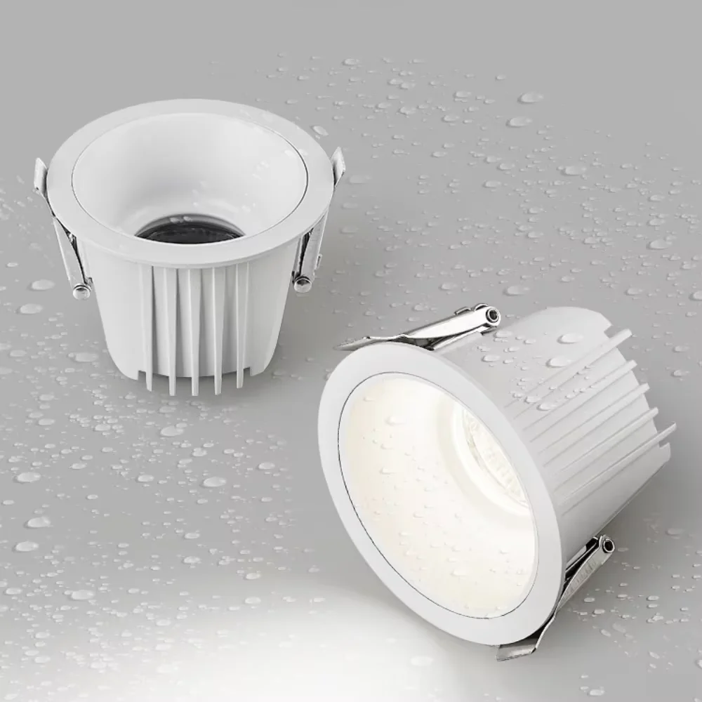 IP65 Waterproof And anti-fog COB Downlight LED Anti-glare Spotlight 5W 10W 12W AC85-265V Suitable for bathroom, kitchen, balcony