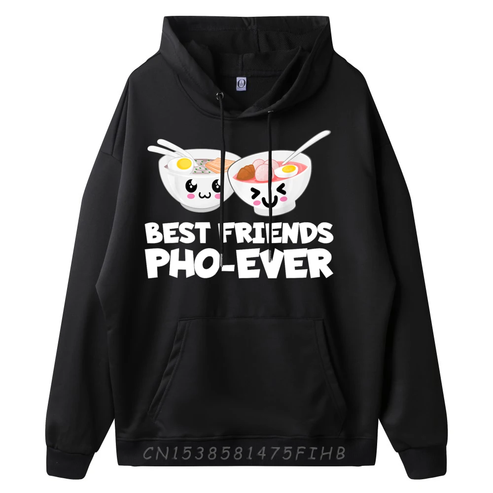 Best Friends Pho Ever Cute Vietnamese Soup Bowl Blank Hoodies 100℅ Polyester Fiber Christmas