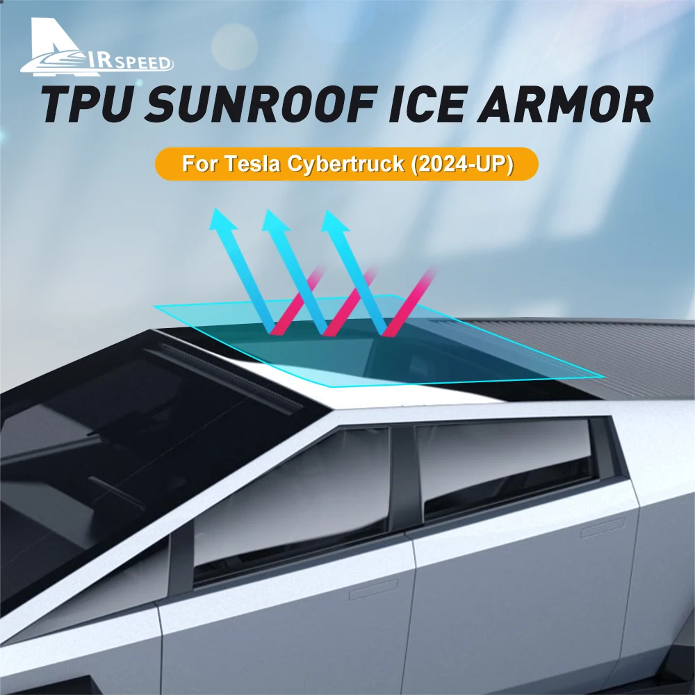 

TPU Ice Armor Pre-Cut Sunroof Protection Film for Tesla Cybertruck 2024 2025-Up Car PPF Heat Insulation Anti Rusting Accessories
