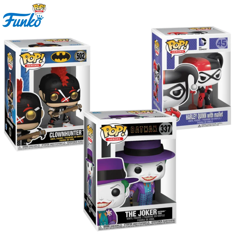 DC Comics Funko Pop Comics & Superheroes The Joker Batman 1989 Harley Quinn Clownhunter Toys for Boys Gift Collectible Ornaments - Image 7