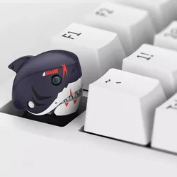 ‌Zenless Zone Zero Anime Artisan 3D Keycap Cute Shark Keyboard Caps Custom Cartoon Gaming Keycaps for Mechanical Keyboard Gift