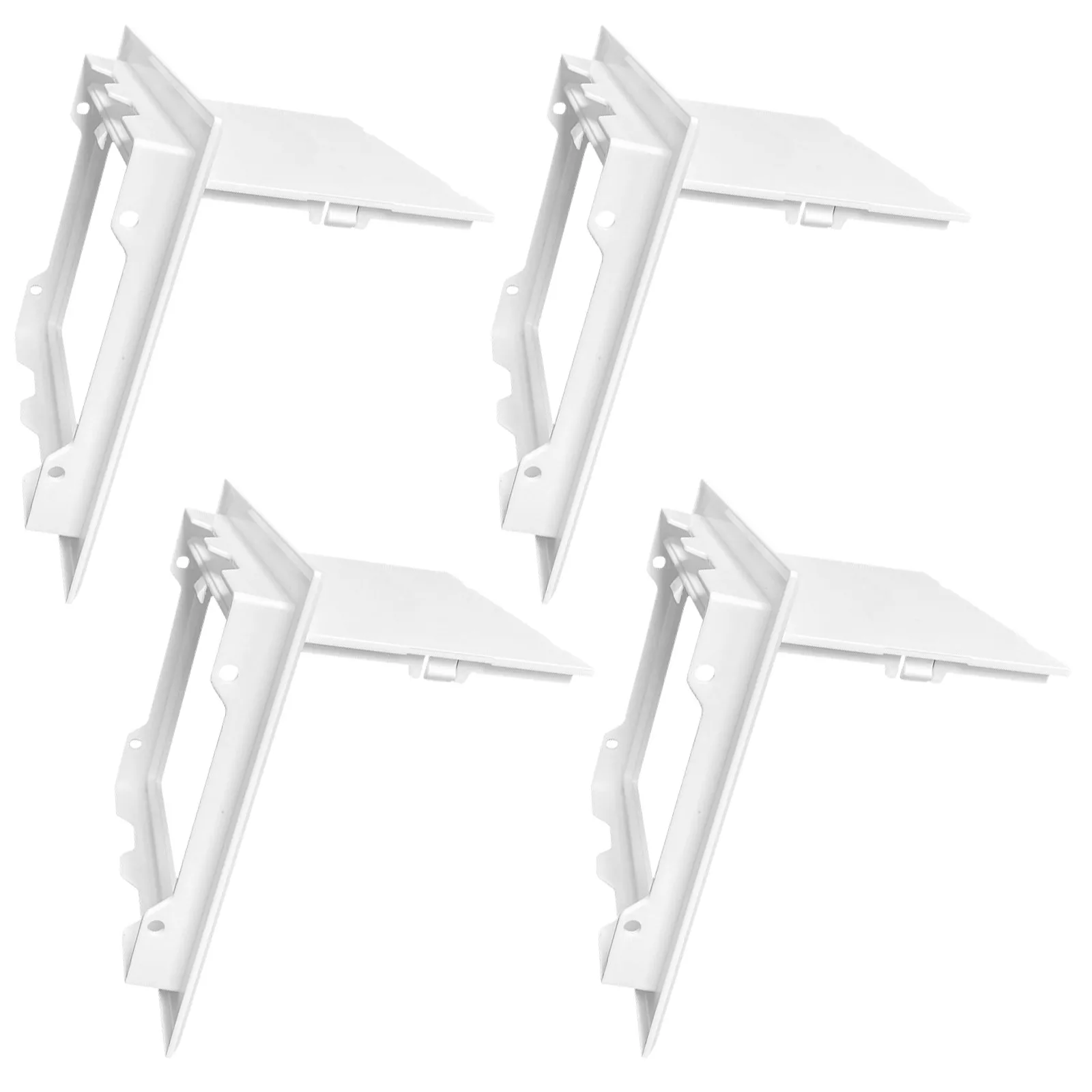 Plastic Access Panel 4 Pack 100x100mm White PVC Wall Cover for Pipe Holes Bathroom Utility Maintenance