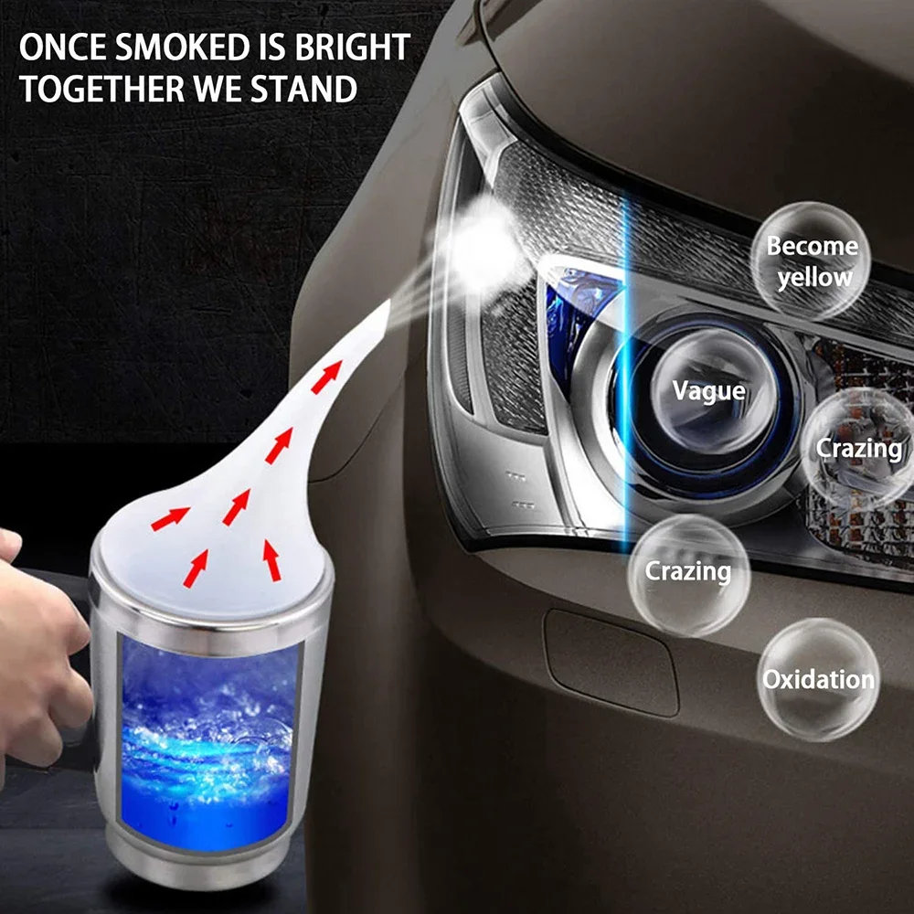 Auto Scheinwerfer Restaurierung Kit 800ML Flüssigkeit Polymer Auto Scheinwerfer Polieren Renovierung Restaurator Set Auto Werkzeug Kit – Detail 7
