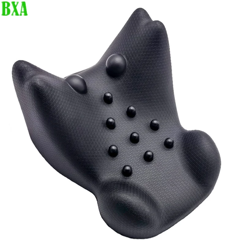 1pack Shoulder Chiropractic Massage Pillow Muscle Relaxation Traction Neck Stretcher Massage Relieve Pain Spine Correction