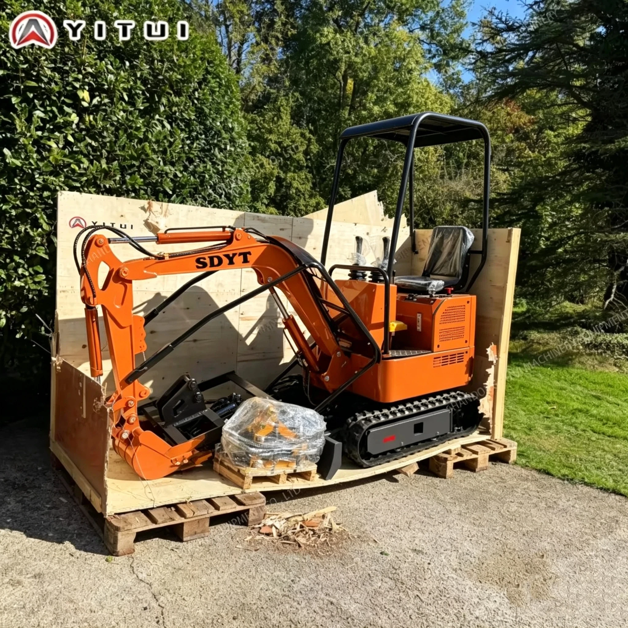 Customized Compact Mini Excavator 2.6 Ton with Multiple Attachments Small Digger for Garden Construction Farm Landscaping view 5